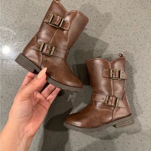 Carter's Brown Kids Boots with Buckles